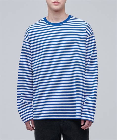 Musinsa Musinsa Standard Stripe Relaxed Crew Neck Long Sleeve T Shirt