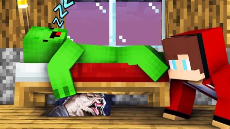 What Under Jj And Mikey Bed In Minecraft Youtube