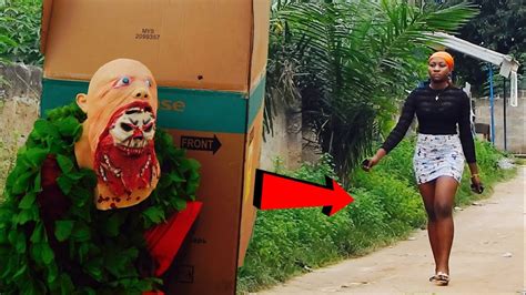 Bushman Scary Mask Prank Very Hilarious Youtube