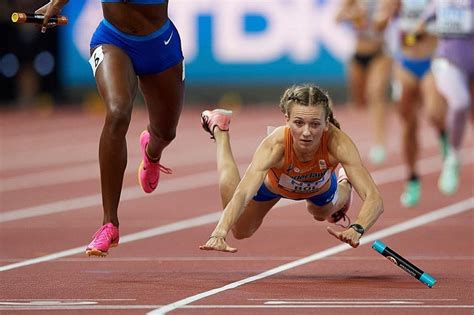 Us Win Mixed Relay With World Record As Netherlands Femke Bol Falls