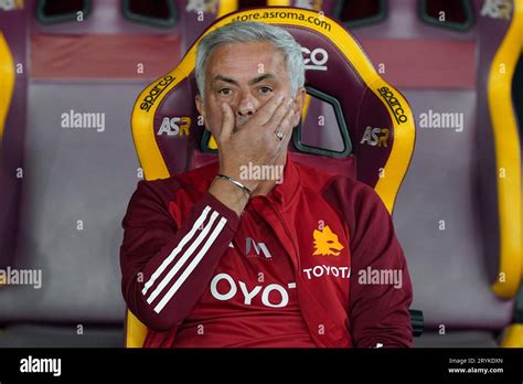 Rome Italy 01st Oct 2023 Jose Mourinho Head Coach Of As Roma