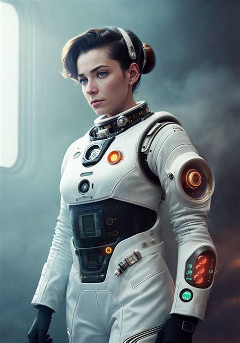 Retro Scifi Astronaut Girl By Castleforge On Deviantart