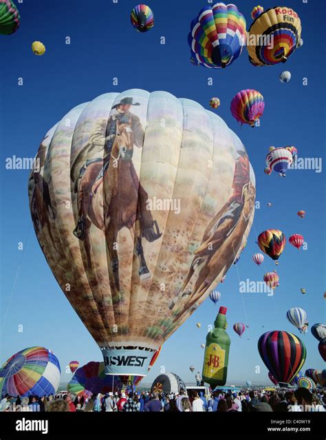 Air Albuquerque America Balloon Balloons Colourful Fiesta