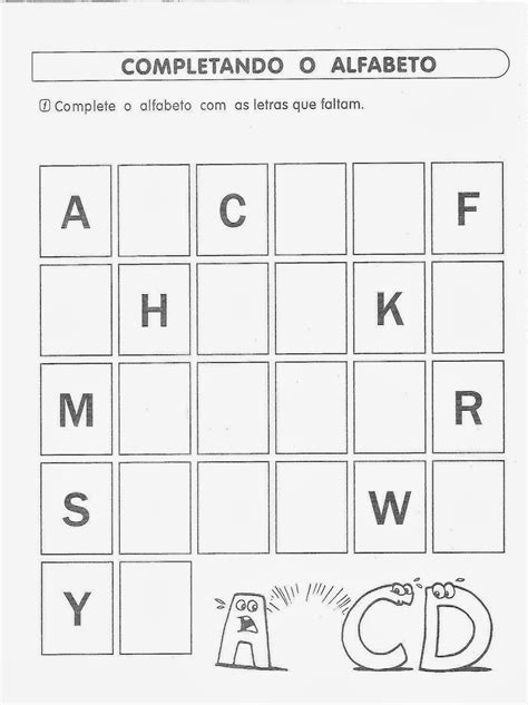 Atividade Alfabetização E Letramento Na Educação Infantil