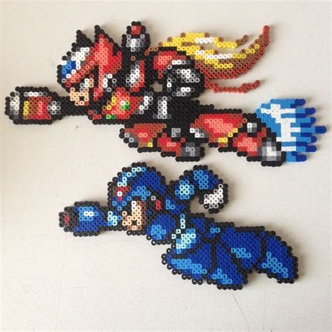 Megaman X Sprites Zero Perler Bead Art Perler Bead Templates Bead Art