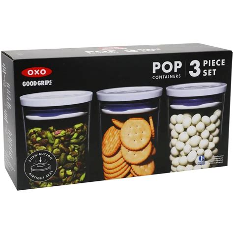 OXO Good Grips 3 Piece Round Pop Container Set Home Magic