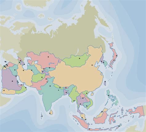 Mapa De Asia Para Imprimir Y Completar Mapas Tarjetas Images Images