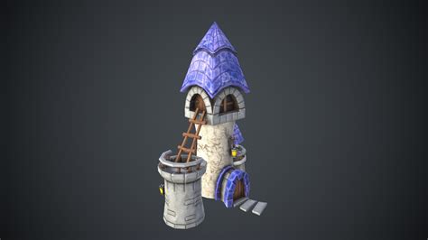 Cartoon Magic Tower 3D Model - TurboSquid 1653409