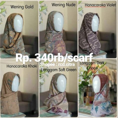 Jual Aksara Scarf Ria Miranda Shopee Indonesia