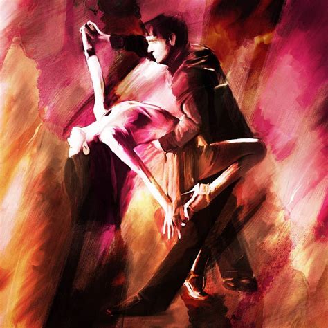 Tango Couple Dance 00u7 Painting By Gull G Saatchi Art