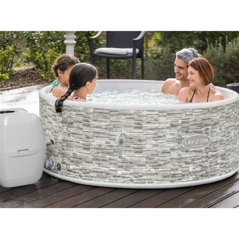 Pack Spa Gonflable Bestway Lay Z Spa Vancouver Pour 3 5 Personnes Rond