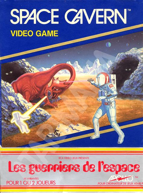 Atari 2600 VCS Space Cavern Les Guerriers De L Espace Scans Dump