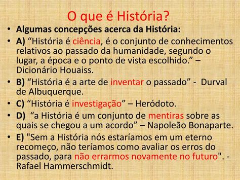 PPT O que é História PowerPoint Presentation free download ID 2118774