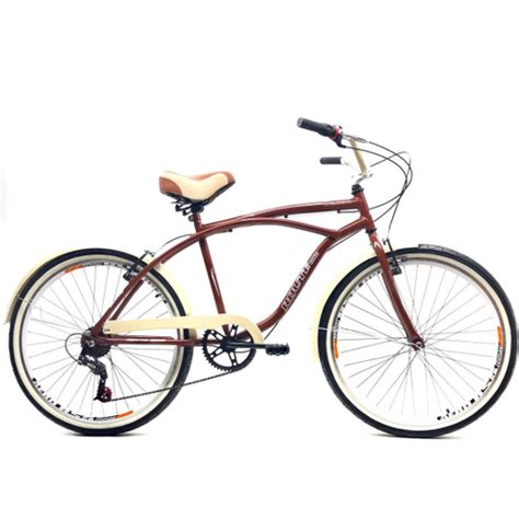 Bicicleta Retro Aro Beach Masculina Marcha V Shimano Submarino