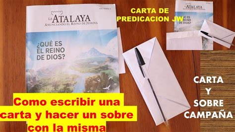 Carta Modelo Jw Para Predicacion Ejemplo Predicacion Por Carta