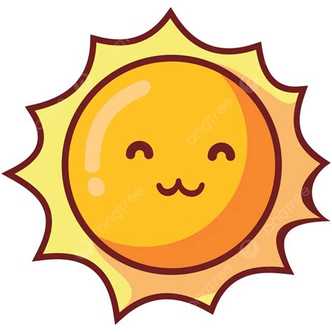 Happy Sun Vector Sun Happy Cartoon Sun PNG And Vector With