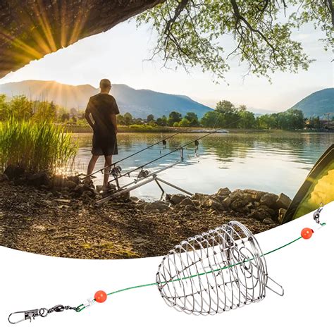 Fishing Lure Cage Compact Size Multifunctional Angling Lure Feeder Carp