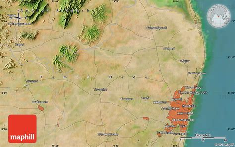 Satellite Map of Tiruttani