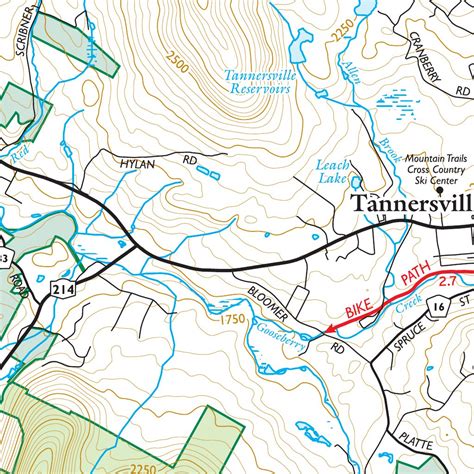 Catskill Mountain Region Map