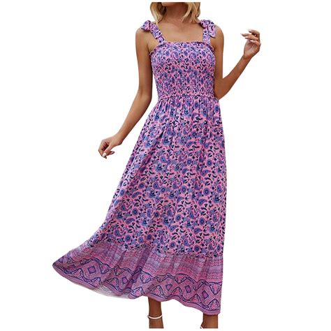 Odeerbi Dresses For Women Midi Dresses Trendy 2024 Casual Print Camis