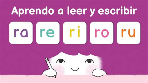 Aprender A Leer Las Sílabas Ra Re Ri Ro Ru Youtube