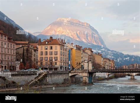 Old town of Grenoble, French Alps, France Stock Photo - Alamy