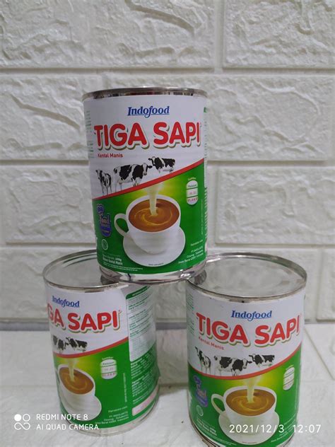 Tiga Sapi Susu Kental Manis 490 Gr Susu Kental Manis Kaleng Besar