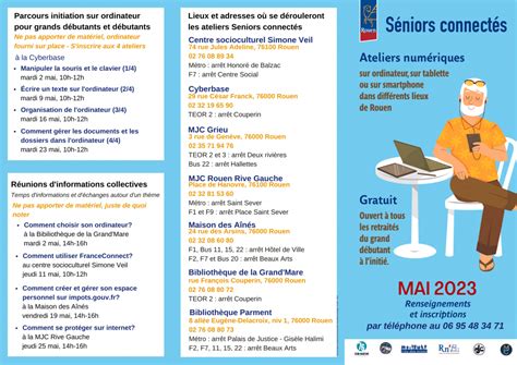 Seniors Connect S Mai Mjc Rouen Rive Gauche