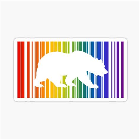 Gay Bear Barcode Sticker For Sale By Sleazoid Redbubble