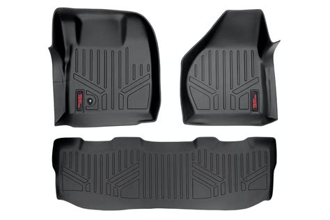 Floor Mats Fr And Rr Crew Cab Ford F 250f 350 Super Duty 2wd4wd 08 10 Rough Country