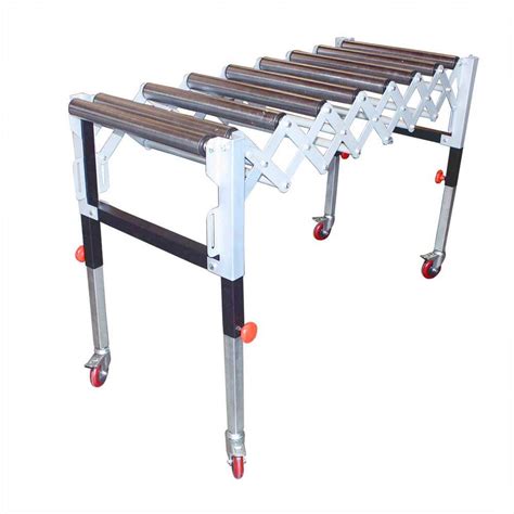 Big Horn T1732 Adjustable Expandable Gravity Wheel 9 Roller Conveyor