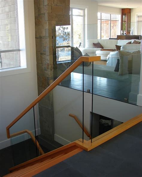 Interior Railings Glass Clear Carved