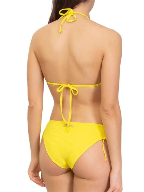 Haut De Bikini Triangle C Tel Ring Jaune Kiabi