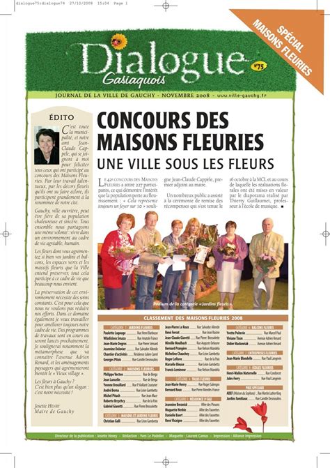 Concours Des Maisons Fleuries Mairie De Gauchy