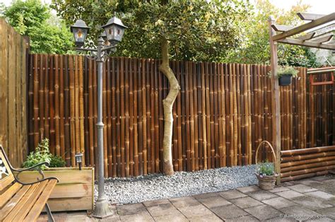 Giant Black Bamboo Fence Panel 180 X 200 Cm Miljövänliga Bambu Produkter