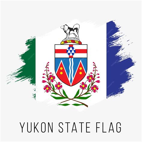 Premium Vector Canada Province Yukon Vector Flag Design Template