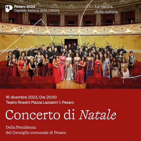 Pesaro Il Dicembre Il Concerto Di Natale Con La Filarmonica