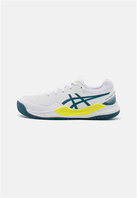 Asics Gel Resolution 9 Gs Unisex Allcourt Tennissko Whiterestful