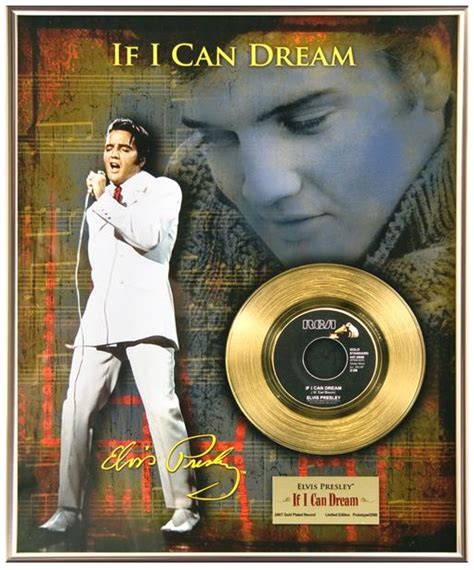 Elvis Presley If I Can Dream Kt Gold Record Catawiki