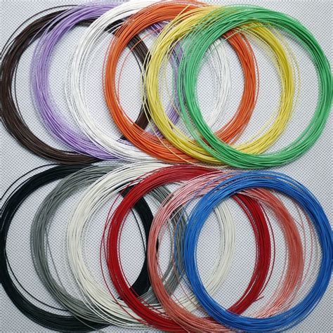 OD 1 5mm 20AWG PTFE Silver Plated Wire Insulated High Temperature Soft