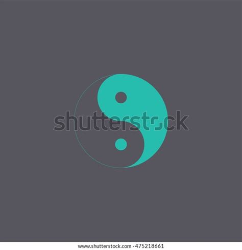 Yin Yang Symbol Black White Vector Stock Vector Royalty Free