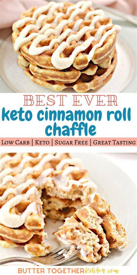 Best Ever Keto Cinnamon Roll Chaffles Butter Together Kitchen