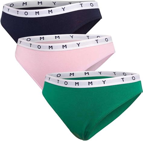 Tommy Hilfiger Bikini Damskie P Majtki Zielone R Owe Czarne