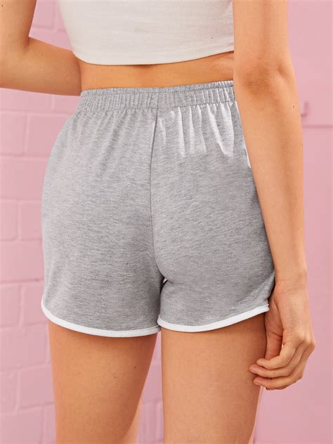 Grey Dolphin Shorts Romwe