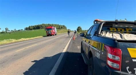 Motociclista E Caroneira Morrem Em Grave Acidente Na BR 158 Em Cruz