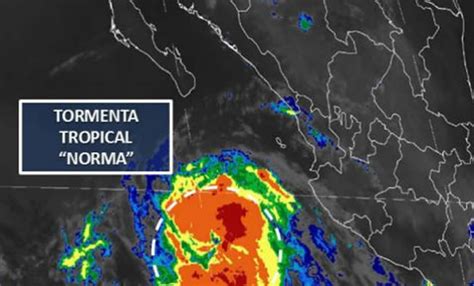 México Ciclón Norma Se Degrada A Tormenta Tropical Y Avanza Hacia Baja