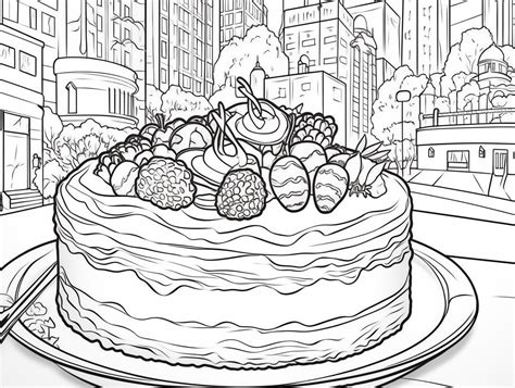 Cheesecake Wonders Coloring Activity Coloring Page