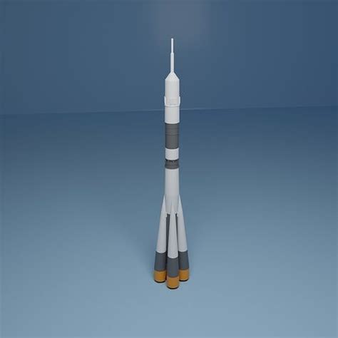 SOYUZ ROCKET KIT CARD 3D Model 3D Printable CGTrader