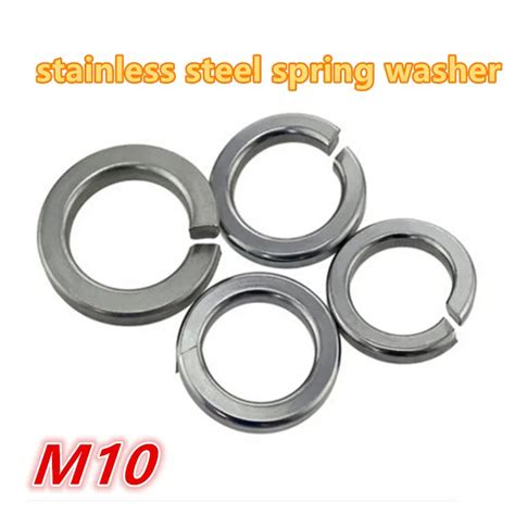 Pcs M Stainless Steel A Spring Washer Gasket Split Lock