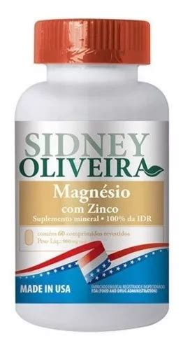 Suplemento En Tabletas Recubiertas Sidney Oliveira Magn Sio Zinco